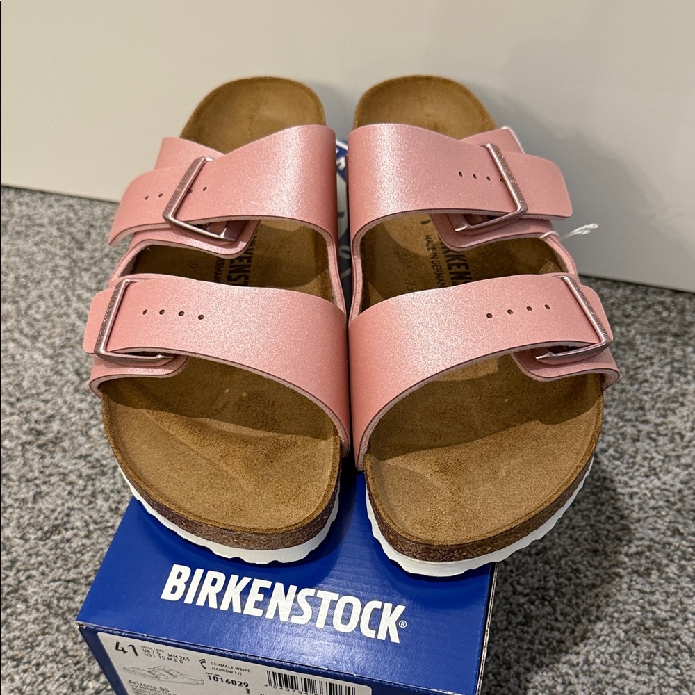Birkenstock Women’s Arizona BS - Icy Metallic Old Rose - Size:41